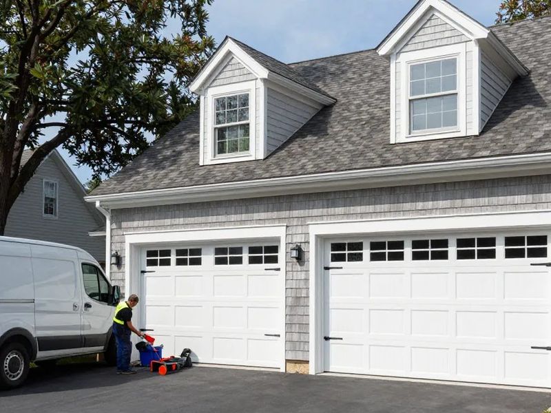 Carriage-style garage door installation in Pasadena, MD — Eagle Garage Door