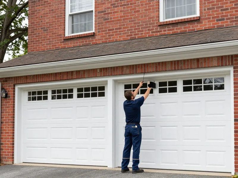 Insulated raised-panel steel garage door in Pasadena, MD — Eagle Garage Door